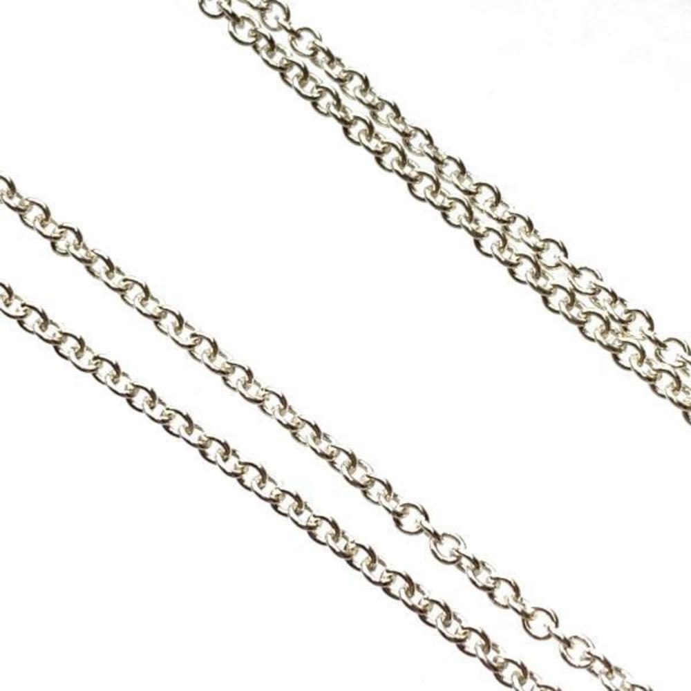 Tiffany Infinity Necklace Double Chain Silver